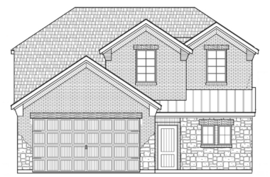 elevation for home at 504 cornerstone road in lindale texas